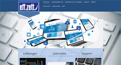 Desktop Screenshot of effzett.de