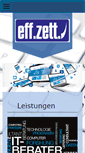 Mobile Screenshot of effzett.de