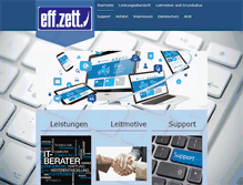 Tablet Screenshot of effzett.de
